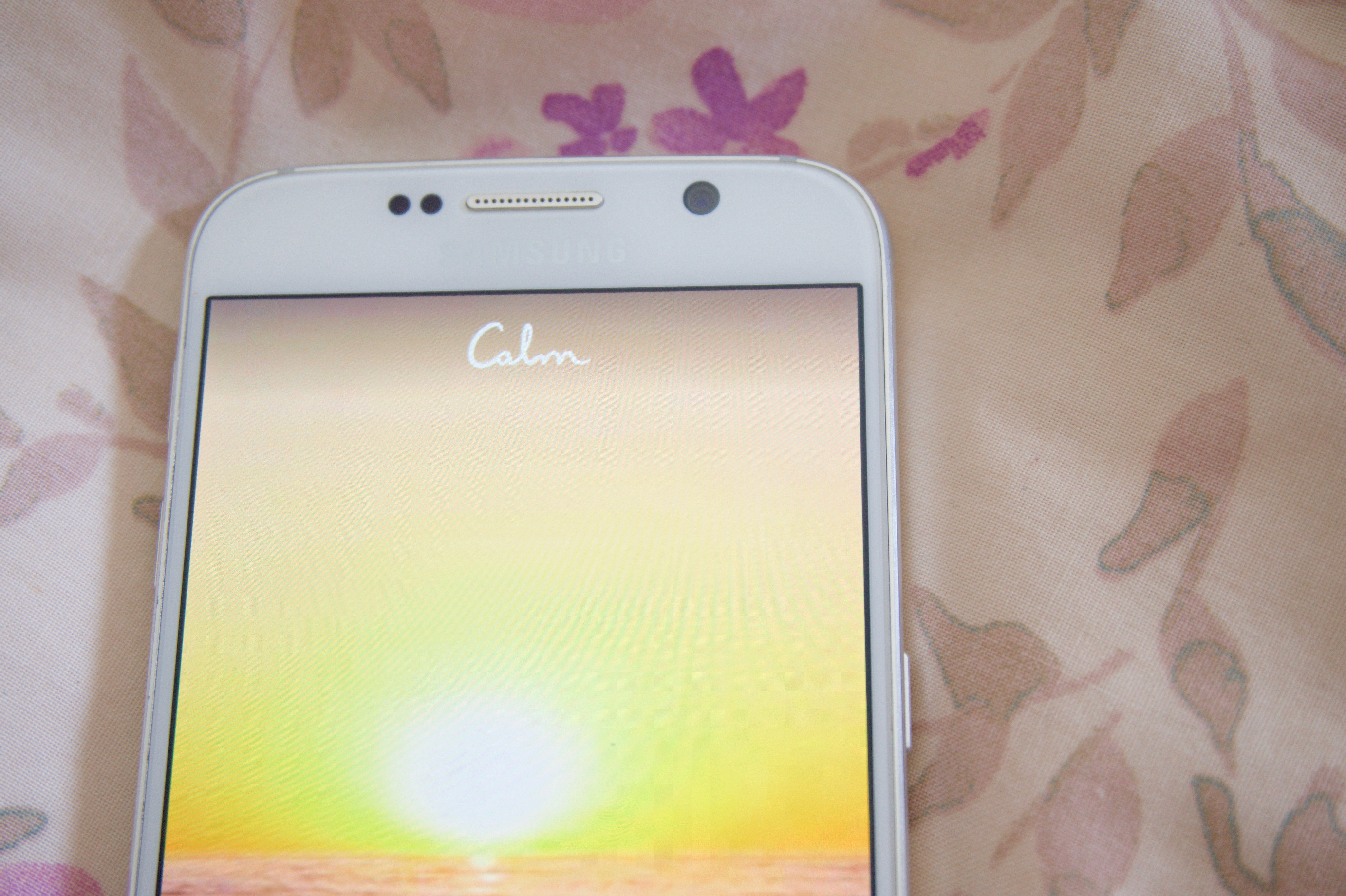 Calm app on my Samsung Galaxy S6