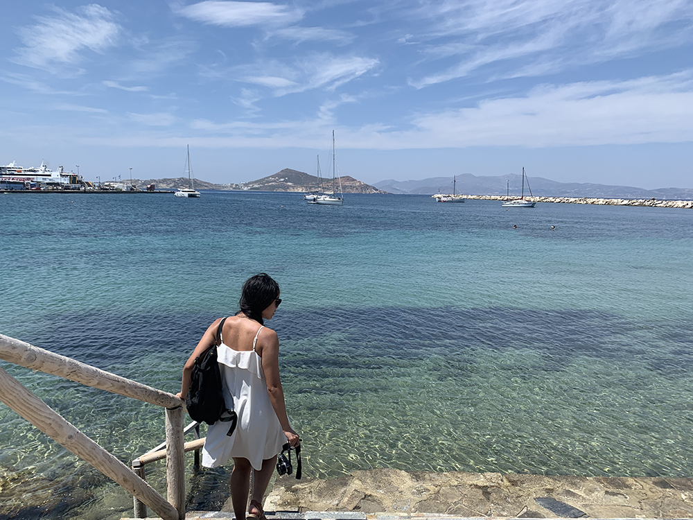Greek island hopping - look at those blues! Oceans make me feel so much calmer.